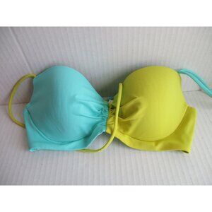 *Victoria's Secret Color Blocked Bathing Bra Top - 34B